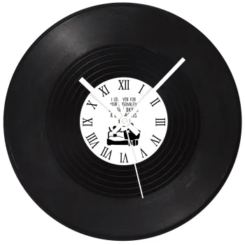 I Love You for Your Personality But that D... Is a Huge Bonus , Ρολόι τοίχου Βινύλιο (30cm)