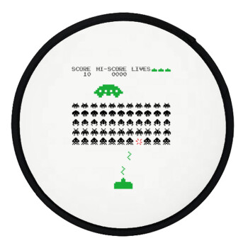 Space invaders, Βεντάλια υφασμάτινη αναδιπλούμενη με θήκη (20cm)