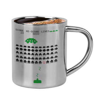 Space invaders, Κουπάκι μεταλλικό διπλού τοιχώματος για espresso (220ml)