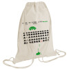 Backpack bag GYMBAG natural (28x40cm)