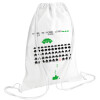 Backpack pouch GYMBAG white (28x40cm)