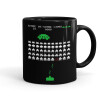 Mug black, ceramic, 330ml