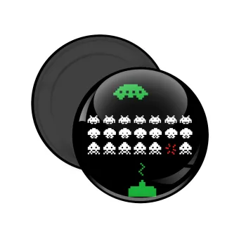 Space invaders, Μαγνητάκι ψυγείου στρογγυλό διάστασης 5cm