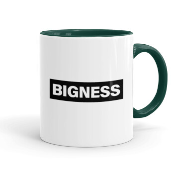 BIGNESS, Mug colored green, ceramic, 330ml