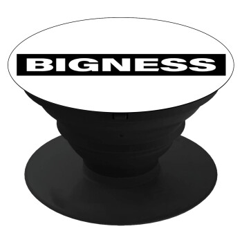 BIGNESS, Pop Socket Μαύρο Βάση Στήριξης Κινητού στο Χέρι