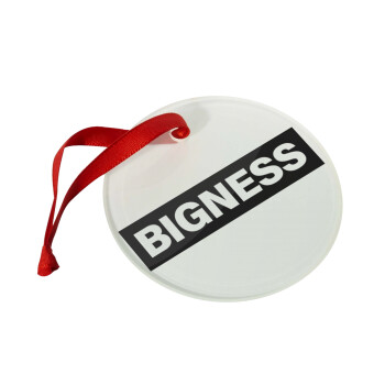 BIGNESS, Χριστουγεννιάτικο στολίδι γυάλινο 9cm