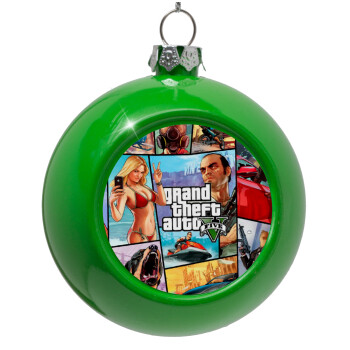 GTA V, Green Christmas tree ornament bauble 8cm