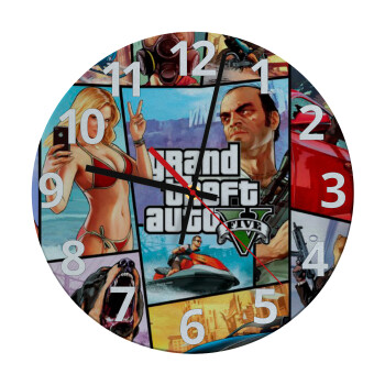 GTA V, Ρολόι τοίχου γυάλινο (30cm)