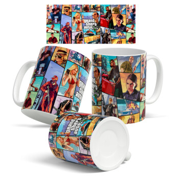 GTA V, Ceramic coffee mug, 330ml (1pcs)