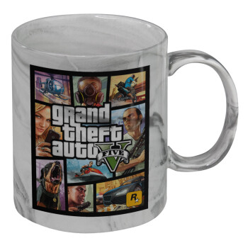 GTA V, Mug ceramic marble style, 330ml