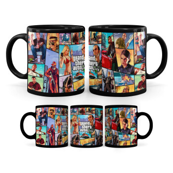 GTA V, Mug black, ceramic, 330ml