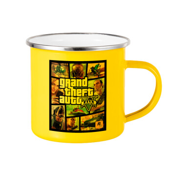 GTA V, Yellow Enamel Metallic Cup 360ml