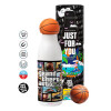 Bascetball Metal mug thermos, double wall, 550ml
