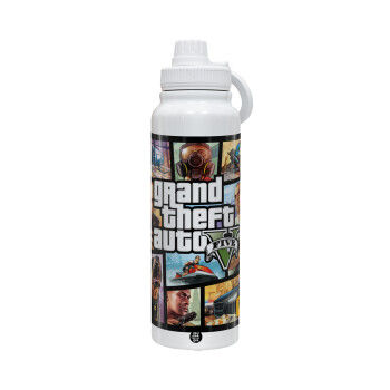GTA V, 1L Stainless Steel Thermal Bottle with Phone Holder & Double Wall Insulation