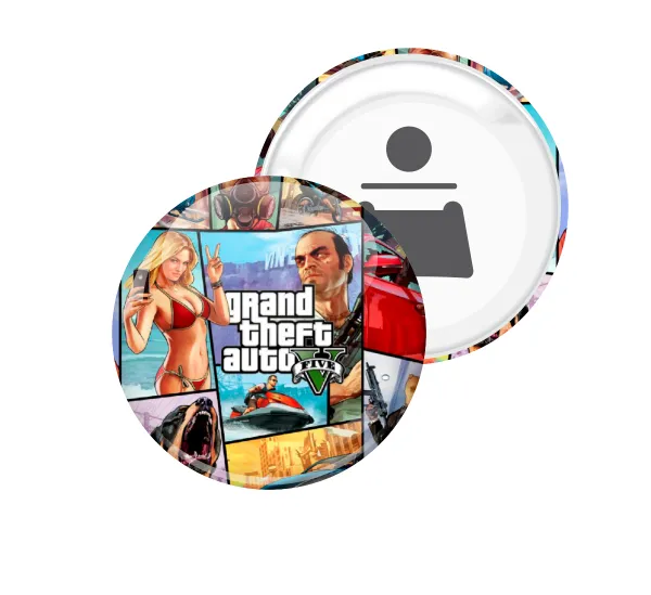 GTA V — Round magnet and beer bottle opener, 5.9cm