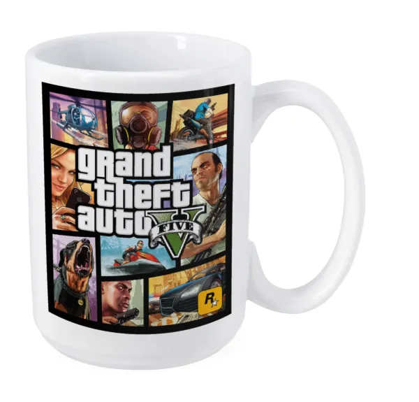 GTA V — Mega mug, ceramic, 450ml