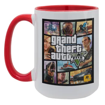 GTA V, Κούπα Mega 15oz, κεραμική Κόκκινη, 450ml