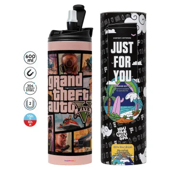 GTA V, Tumbler stainless steel PINK 600ml