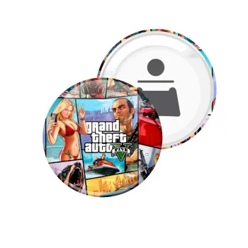 GTA V, Μαγνητάκι και ανοιχτήρι μπύρας στρογγυλό διάστασης 5,9cm
