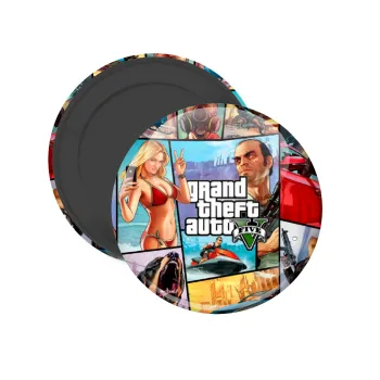 GTA V, Μαγνητάκι ψυγείου στρογγυλό διάστασης 5cm