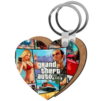 GTA V, Μπρελόκ Ξύλινο καρδιά MDF