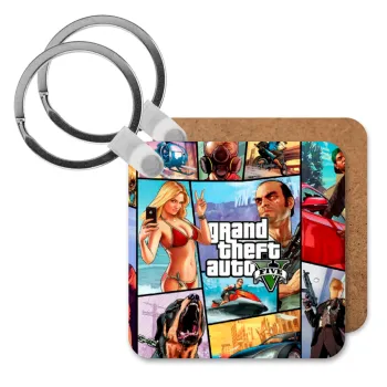 GTA V, Μπρελόκ Ξύλινο τετράγωνο MDF