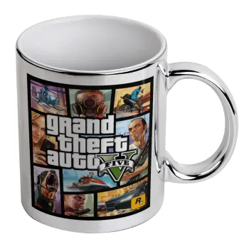 GTA V, Κούπα κεραμική, ασημένια καθρέπτης, 330ml