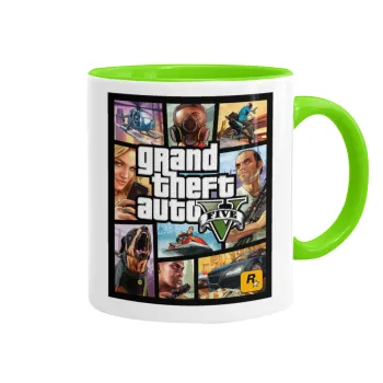 GTA V, Κούπα χρωματιστή βεραμάν, κεραμική, 330ml