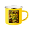 Yellow Enamel Metallic Cup 360ml