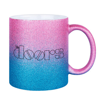 The Doors, Κούπα Χρυσή/Μπλε Glitter, κεραμική, 330ml