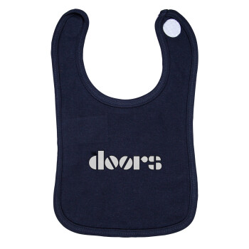 The Doors, Σαλιάρα με Σκρατς 100% Organic Cotton Μπλε (0-18 months)