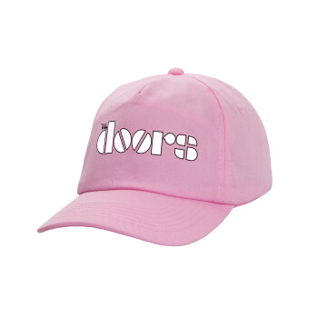 The Doors, Casual children's baseball cap, 100% Cotton Twill, PINK (COTTON, CHILDREN'S, ONE SIZE)
