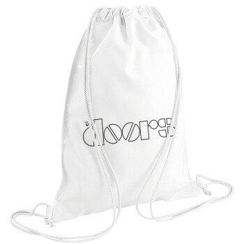 The Doors, Backpack pouch GYMBAG white (28x40cm)