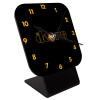 Quartz Table clock in natural wood (10cm)