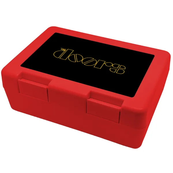 The Doors — Παιδικό δοχείο κολατσιού ΚΟΚΚΙΝΟ 185x128x65mm (BPA free πλαστικό)