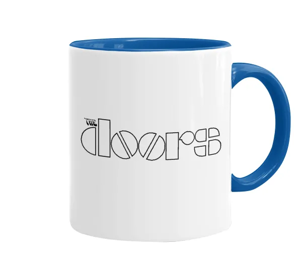 The Doors — Κούπα χρωματιστή μπλε, κεραμική, 330ml