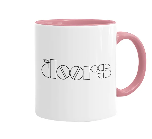 The Doors — Κούπα χρωματιστή ροζ, κεραμική, 330ml