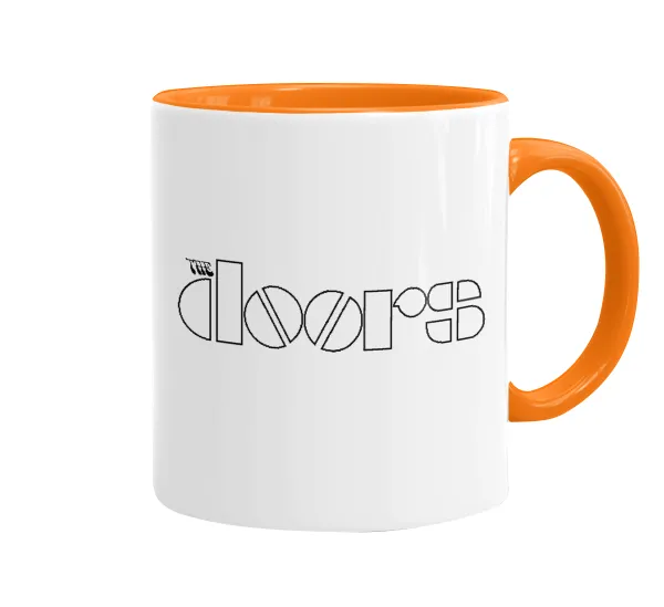 The Doors — Κούπα χρωματιστή πορτοκαλί, κεραμική, 330ml