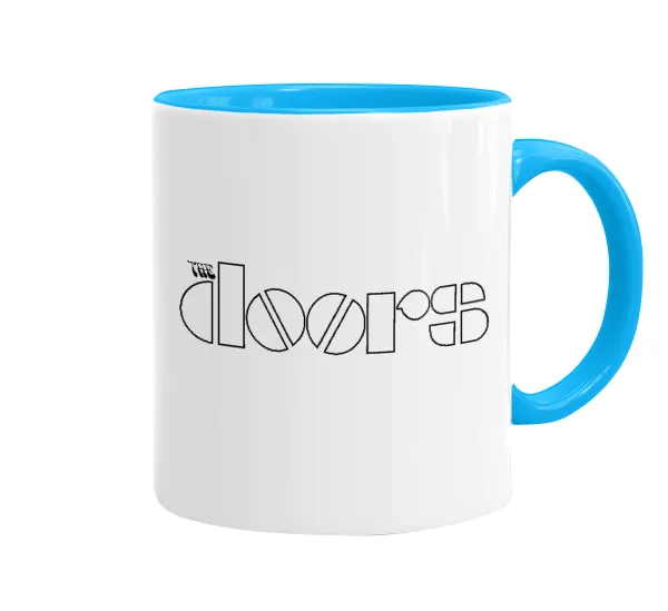 The Doors — Κούπα χρωματιστή γαλάζια, κεραμική, 330ml