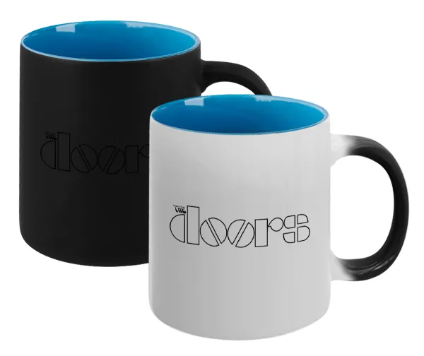 The Doors — Magic mug with blue interior, ceramic, 330ml, changes colour with hot drinks