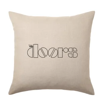 The Doors, Μαξιλάρι καναπέ ΛΙΝΟ 40x40cm περιέχεται το  γέμισμα