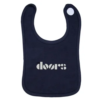 The Doors, Σαλιάρα με Σκρατς 100% Organic Cotton Μπλε (0-18 months)