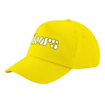 The Doors, Καπέλο παιδικό Baseball, 100% Βαμβακερό Twill, Κίτρινο (ΒΑΜΒΑΚΕΡΟ, ΠΑΙΔΙΚΟ, UNISEX, ONE SIZE)