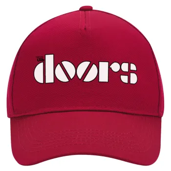 The Doors, Adult Ultimate Hat RED, (100% COTTON DRILL, ADULT, UNISEX, ONE SIZE)