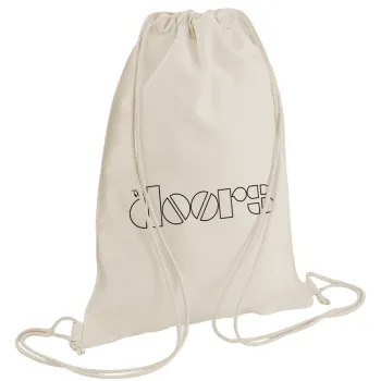 The Doors, Backpack bag GYMBAG natural (28x40cm)