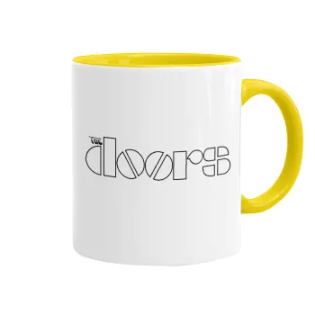The Doors, Mug colored yellow, ceramic, 330ml
