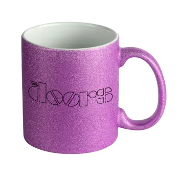 The Doors, Κούπα Μωβ Glitter που γυαλίζει, κεραμική, 330ml