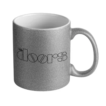 The Doors, Κούπα Ασημένια Glitter που γυαλίζει, κεραμική, 330ml
