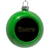 Green Christmas tree ornament bauble 8cm