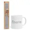 Easter Set, Ceramic Cup (330ml) & Easter aromatic flat candle (30cm) (GRAY)